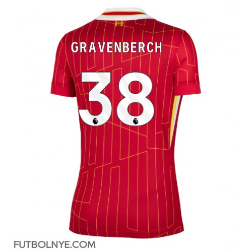 Camiseta Liverpool Ryan Gravenberch #38 Primera Equipación para mujer 2024-25 manga corta